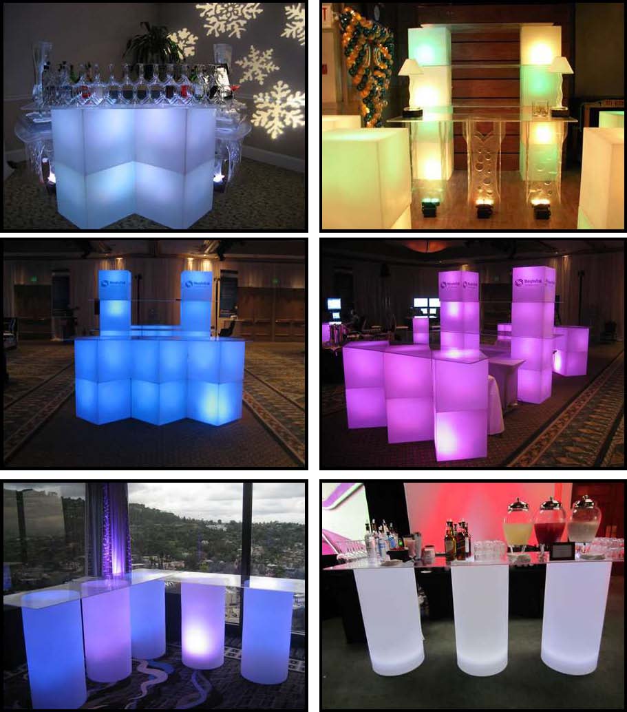 illuminated rotocast bars