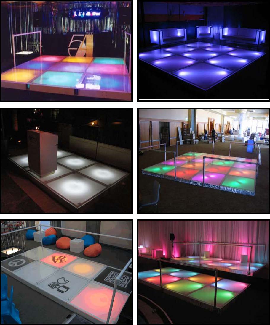 illuminated dance floor